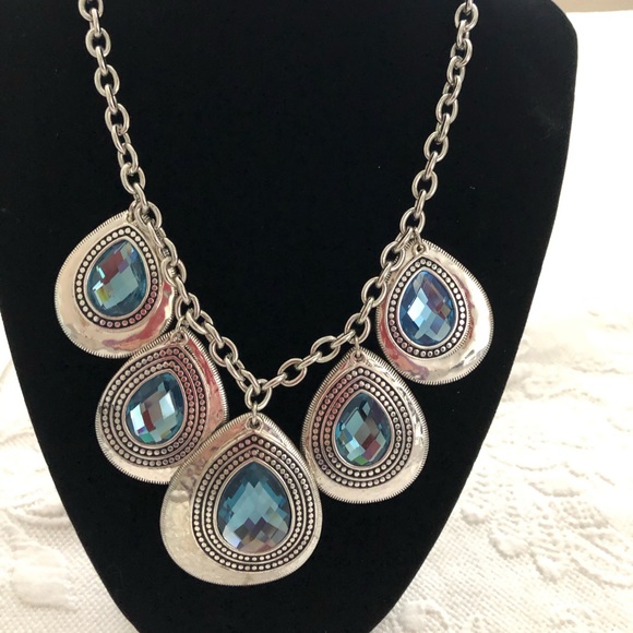 St Thomas Jewelry St Thomas Necklace With Beautiful Blue Stones